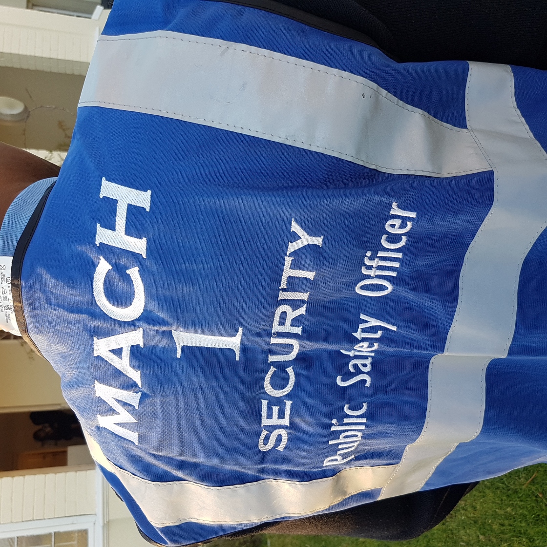 Guard with back of bib